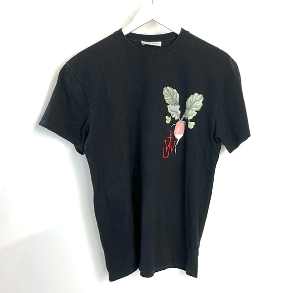 JW Anderson Black Printed Veggie Logo T-Shirt - Picture 2 of 11